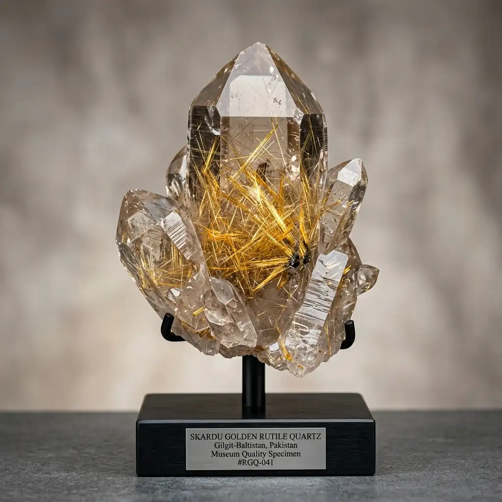 Skardu Golden Rutile Quartz